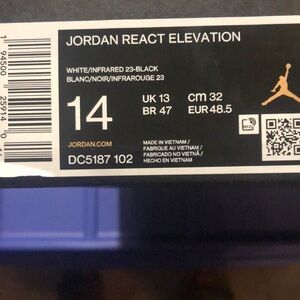 Size 14 Jordan React Elevation